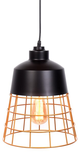 LAMPA WISZĄCA INDUSTRIALNA LOFT CZARNA BAGSY