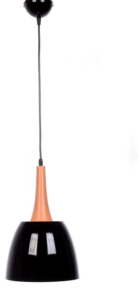 NOWOCZESNA SKANDYNAWSKA LAMPA WISZĄCA CZARNA DERBY