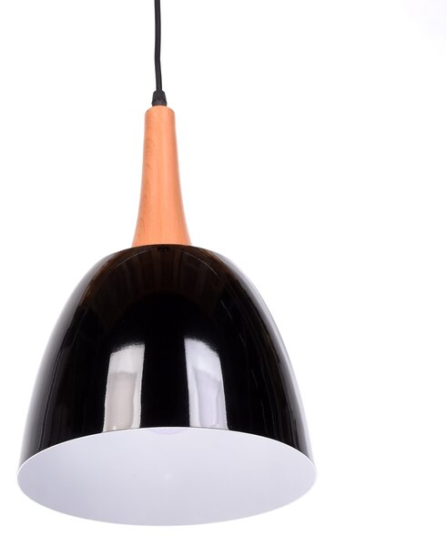 NOWOCZESNA SKANDYNAWSKA LAMPA WISZĄCA CZARNA DERBY