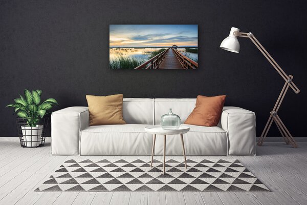 Obraz canvas na ścianę Zabytkowa Konstrukcja Mostu