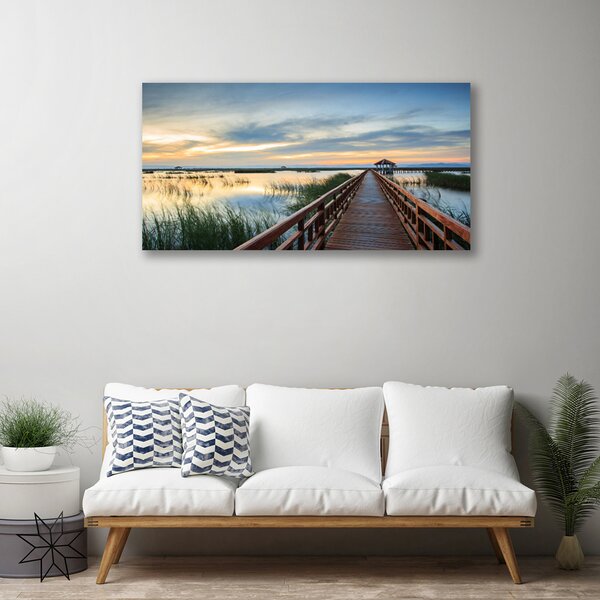 Obraz canvas na ścianę Zabytkowa Konstrukcja Mostu