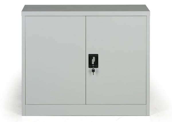 Metalowa szafa, demontowana, 1 półka, 950 x 800 x 400 mm, szara