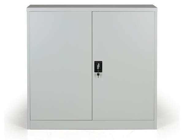 Metalowa szafa, demontowana, 2 półki, 1200 x 1150 x 400 mm, szara