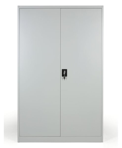 Metalowa szafa, demontowana, 4 półki, 1200 x 1950 x 400 mm, szara