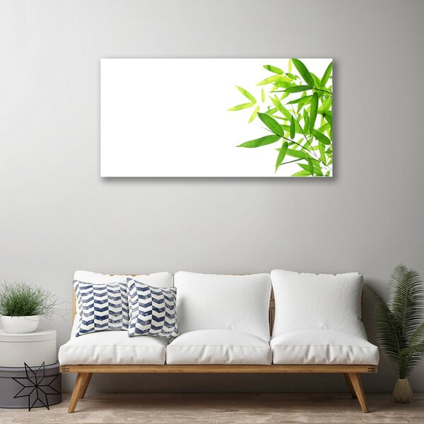 Obraz canvas na ścianę Tekstura Zielonego Liścia