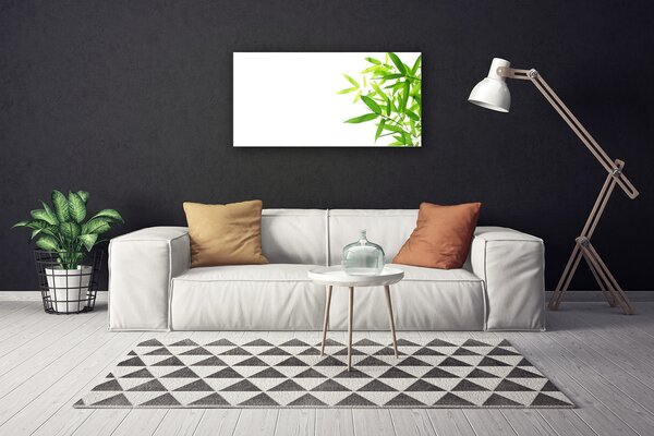 Obraz canvas na ścianę Tekstura Zielonego Liścia