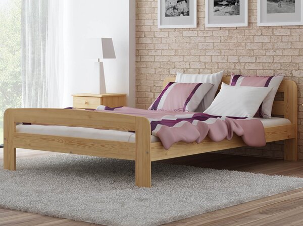 Łóżko drewniane Klaudia 160x200 z materacem kieszeniowym