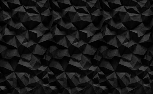 Fototapety imitacja ściany z reliefem kanciastym wykonana z ciemnego drewna, Fototapety Faktury, Fototapety Drewno, w04632v1 : Uwalls.pl