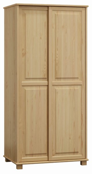 Szafa drewniana 2D nr6 drzwi przesuwne wieszak S90 sosna