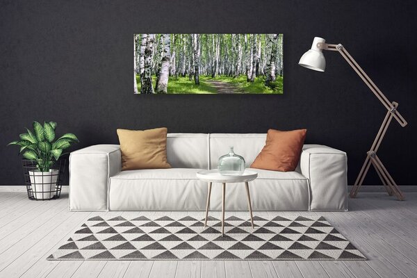Obraz na płótnie Ścieżka przez Słoneczny Las