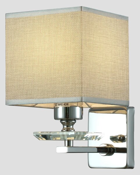 LAMPA ŚCIENNA KINKIET CHROMOWANY LINIANO W1