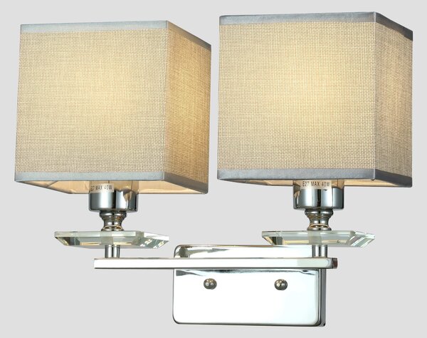 LAMPA ŚCIENNA KINKIET CHROMOWANY LINIANO W2
