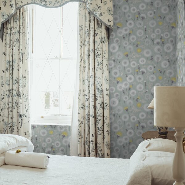 Tapety Puszyste mlecze i nasiona na miętowym tle, Tapety Z kwiatami, a00790 : Uwalls.pl