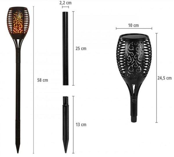 VOLTRONIC Solar LED zestaw 33 LED, 4 szt