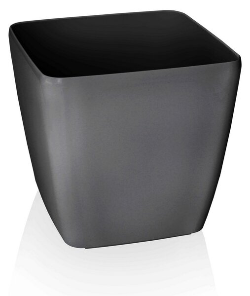 Flower Lover Osłonka na doniczkę Quadrato Easy antracyt, 22 cm