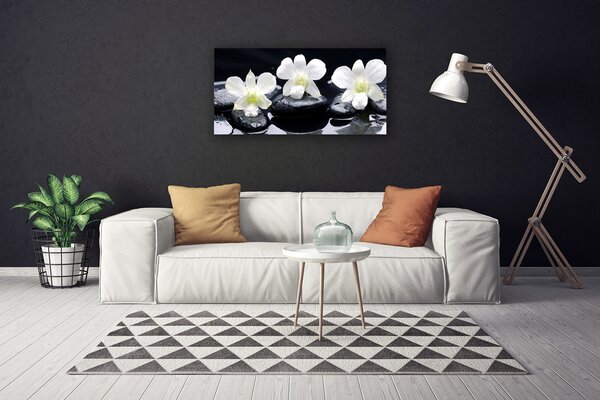 Obraz na płótnie Orchidea w Kompozycji Zen