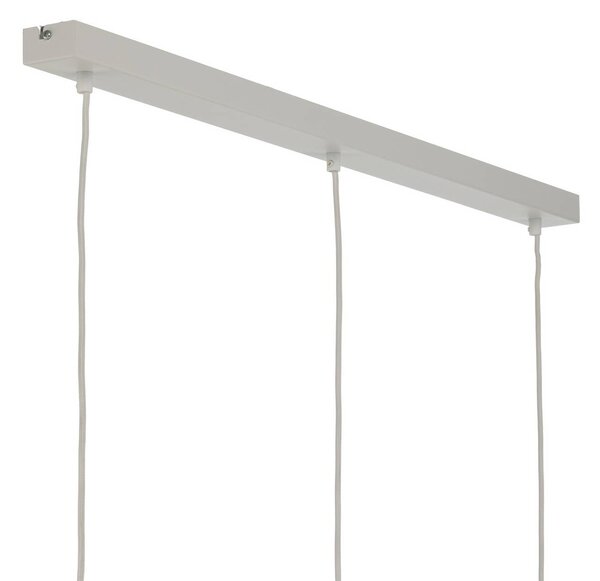 Lampa wisząca Funda Luminex, możliwość ściemniania, biały / opal, salon / jadalnia, metal, skandynawski