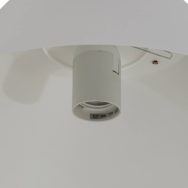 Lampa wisząca Funda Luminex, możliwość ściemniania, biały / opal, salon / jadalnia, metal, skandynawski