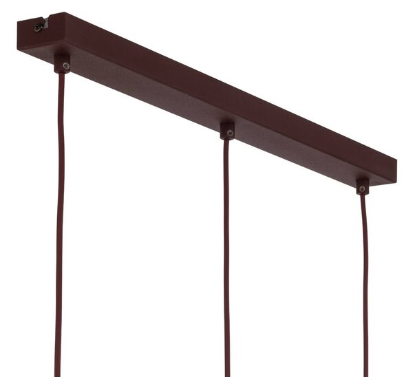 Lampa wisząca Sool Luminex, możliwość ściemniania, czerwony, salon / jadalnia, metal