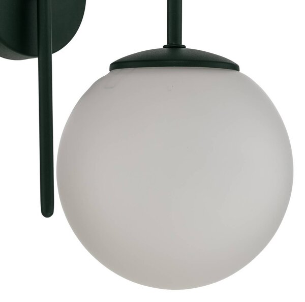 Kinkiet Cambridge Luminex, możliwość ściemniania, zielony, salon / jadalnia, metal, nowoczesny