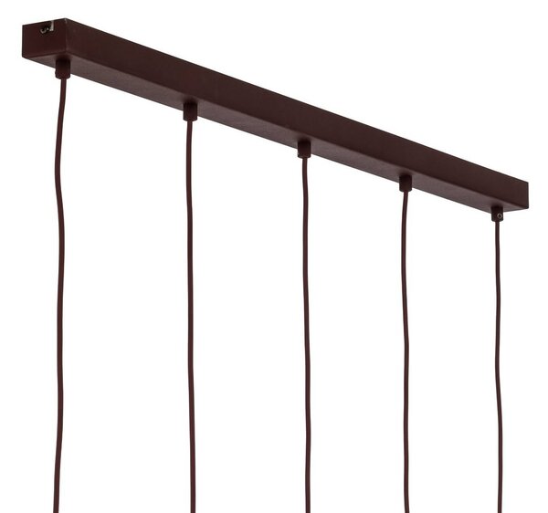 Lampa wisząca Sool Luminex, możliwość ściemniania, czerwony, salon / jadalnia, metal