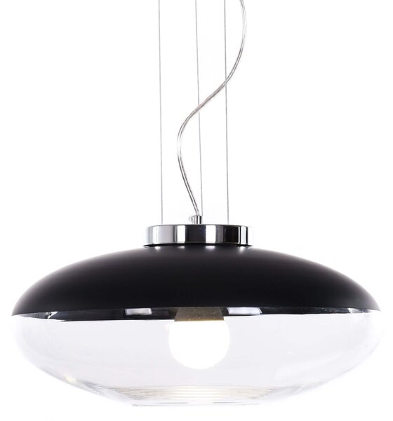 NOWOCZESNA LAMPA WISZĄCA CZARNA RAVEO D40