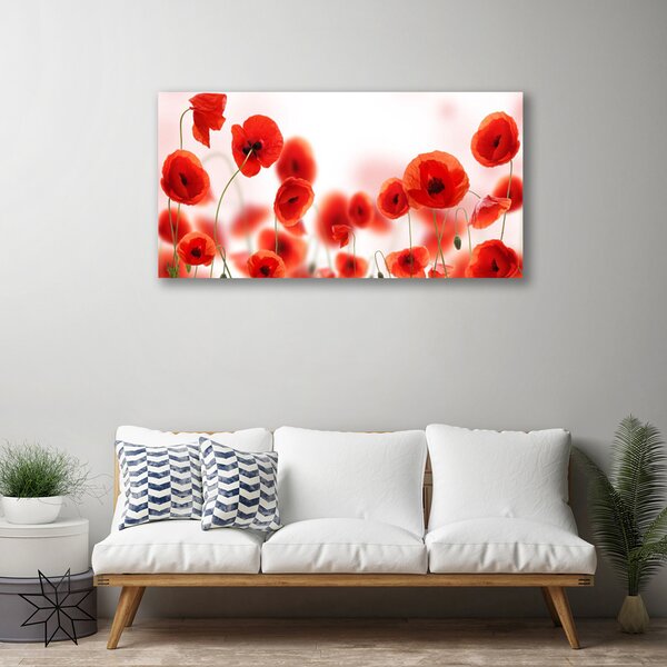 Obraz canvas na ścianę Czerwone Maki w Polu