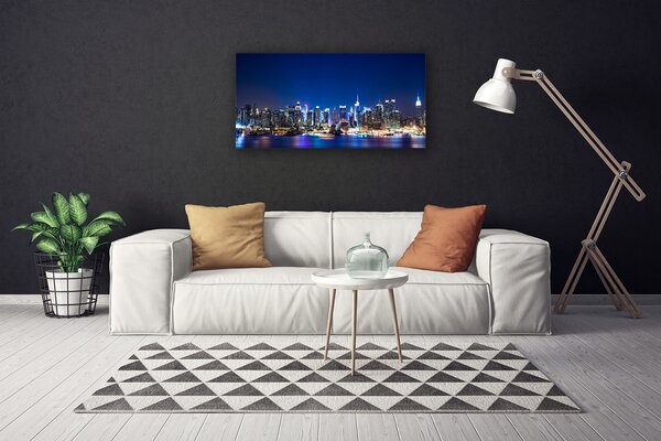 Obraz canvas na ścianę Wieczorne Światła Miasta