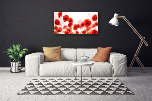 Obraz canvas na ścianę Czerwone Maki w Polu
