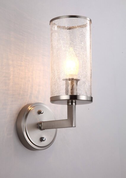 LAMPA ŚCIENNA KINKIET SATYNOWY HOWARD W1
