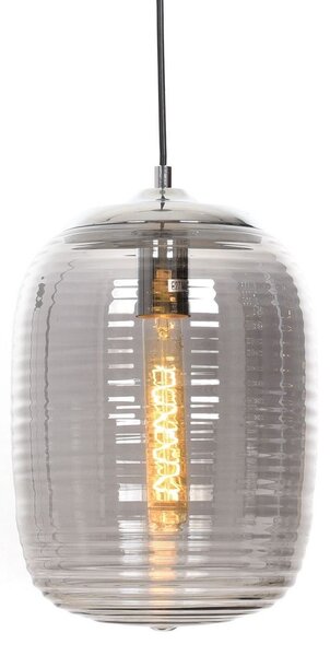 NOWOCZESNA LAMPA WISZĄCA SZKLANA CHROMOWANA MIRELLA