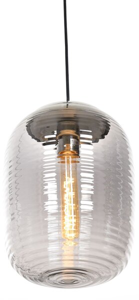 NOWOCZESNA LAMPA WISZĄCA SZKLANA CHROMOWANA MIRELLA