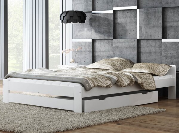 Łóżko drewniane Niwa 120x200 białe