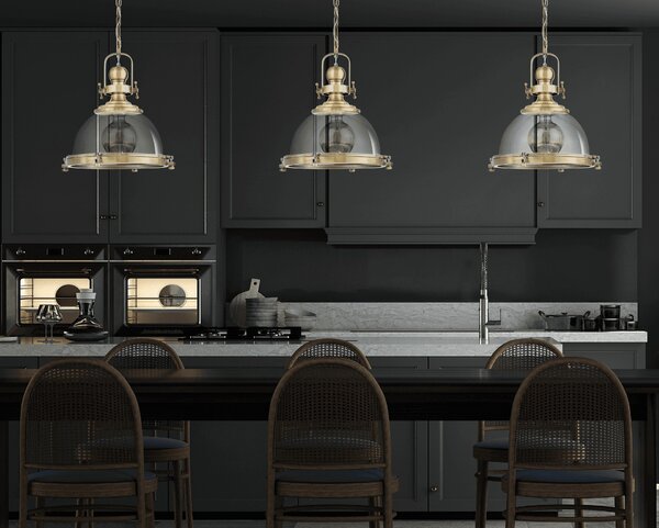 LAMPA WISZĄCA SUFITOWA LOFT MOSIĘŻNA FALCO