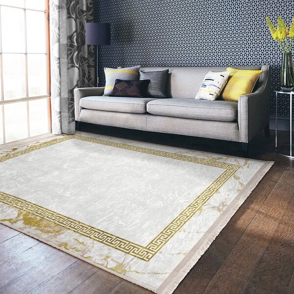 Dywan w biało-złotym kolorze 80x150 cm – Mila Home