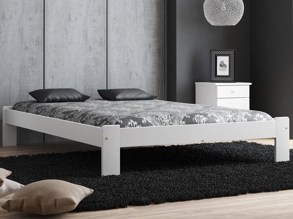 Łóżko drewniane Ada 140x200 białe