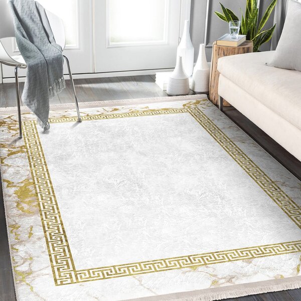 Dywan w biało-złotym kolorze 80x150 cm – Mila Home