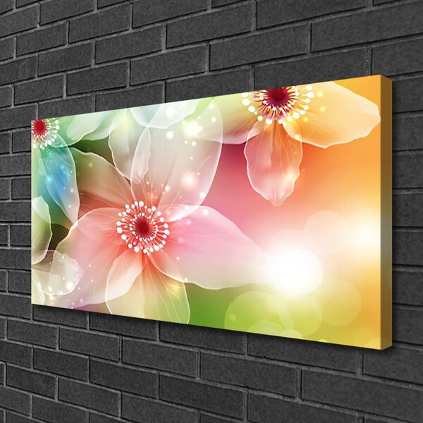 Obraz drukowany na płótnie Kwiatowa Impresja Artystyczna