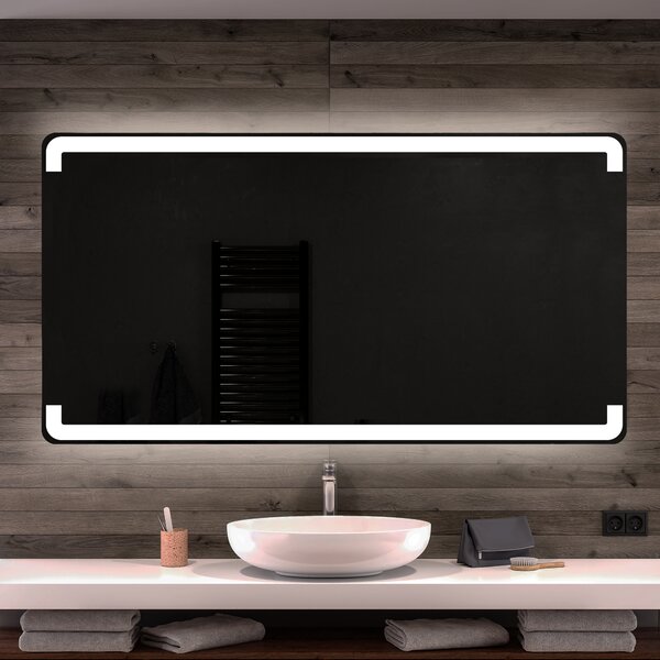Lustro Łazienkowe L73 z podświetleniem LED na ścianę, designerskie lustro na wymiar od marki Artforma
