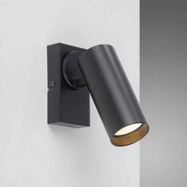 Schöner Wohnen Kinkiet RIK, czarny, salon / jadalnia, aluminium, nowoczesny