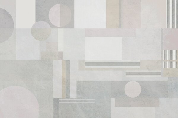 Fototapety abstrakcyjna geometria w odcieniach szarości i beżu, Fototapety Geometryczne, w04635 : Uwalls.pl