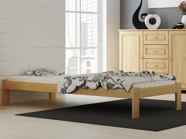 Łóżko drewniane Irys 90x200 nielakierowane