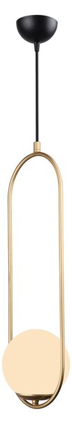 Lampa wisząca w kolorze złota Squid Lighting Arch, wys. 146 cm