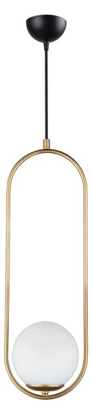 Lampa wisząca w kolorze złota Squid Lighting Arch, wys. 146 cm