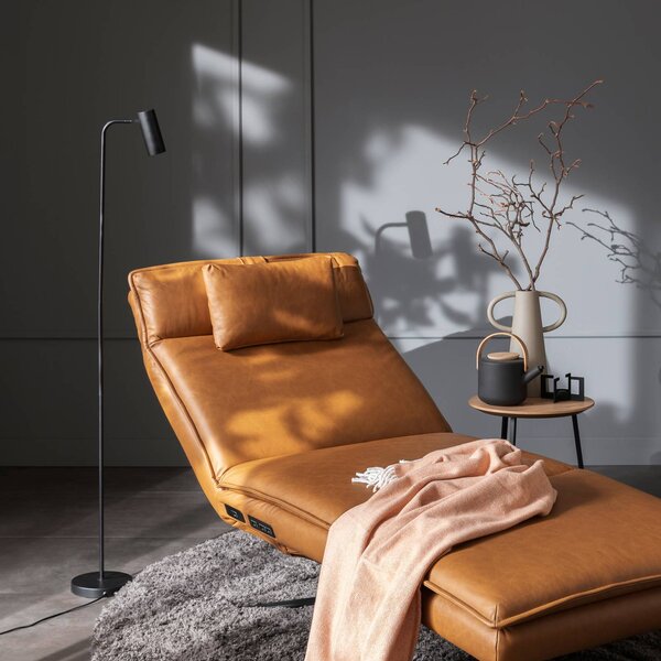 Schöner Wohnen Lampa stojąca RIK, czarny, salon / jadalnia, aluminium, nowoczesny