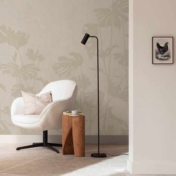 Schöner Wohnen Lampa stojąca RIK, czarny, salon / jadalnia, aluminium, nowoczesny