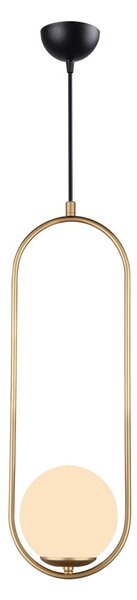 Lampa wisząca w kolorze złota Squid Lighting Arch, wys. 146 cm