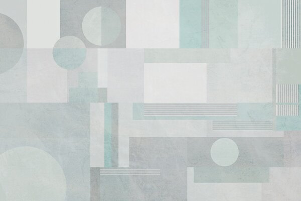 Fototapety abstrakcyjna geometria w odcieniach szarości i zieleni, Fototapety Geometryczne, w04635v3 : Uwalls.pl