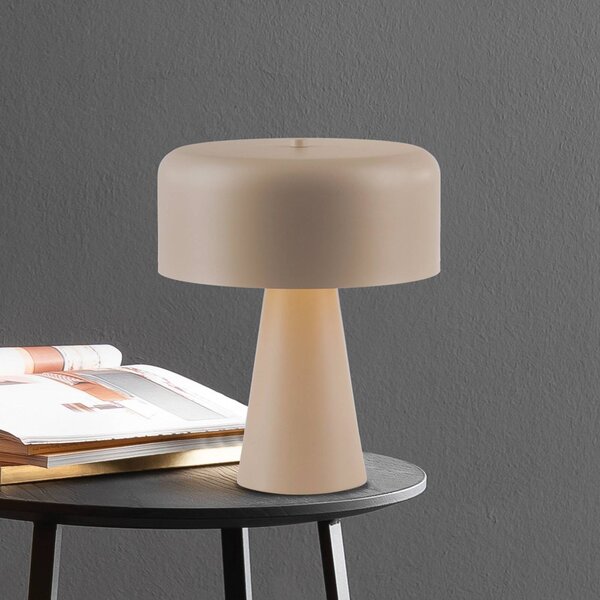 Schöner Wohnen Lampa stołowa PENTO, kremowy / amber, salon / jadalnia, metal, nowoczesny