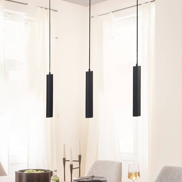 Schöner Wohnen Lampa wisząca DANTE, czarny, salon / jadalnia, metal, nowoczesny